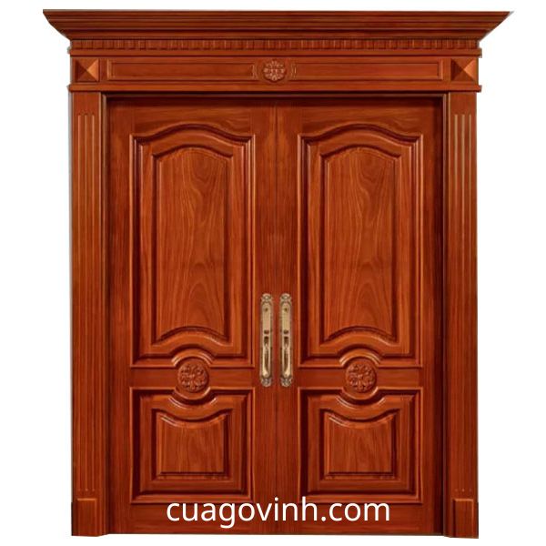 Mẫu cửa gỗ gõ đỏ đẹp tại Vinh