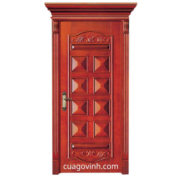 cửa gỗ 1 cánh gõ đỏ nam phi