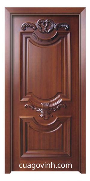Mẫu cửa gỗ 1 cánh phòng ngủ gỗ Lim Nam Phi được ưa chuộng