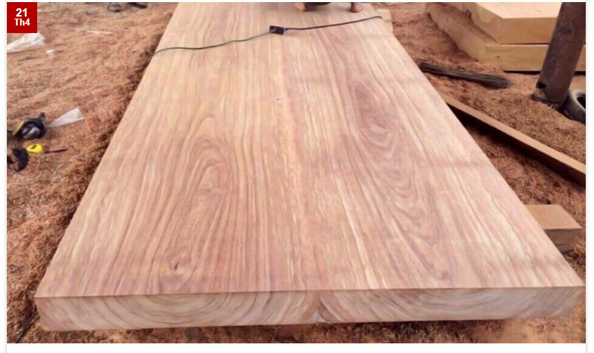 Tấm Ván Gỗ Gõ Đỏ Đẹp Tự Nhiên