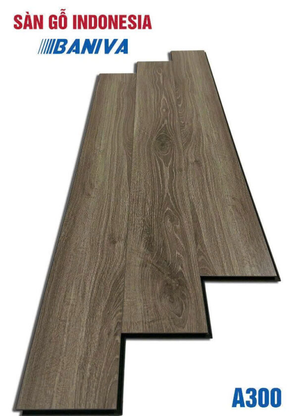 Sàn Gỗ Indonesia HDF cốt xanh Baniva A300