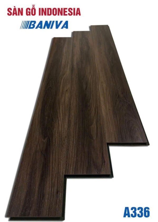 Sàn Gỗ Indonesia HDF cốt xanh Baniva A336