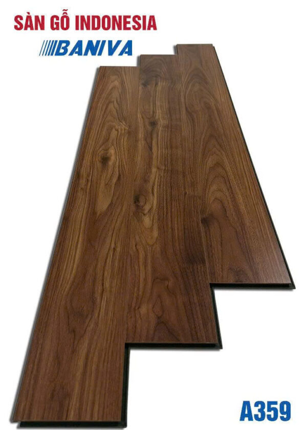 Sàn Gỗ Indonesia HDF cốt xanh Baniva A359