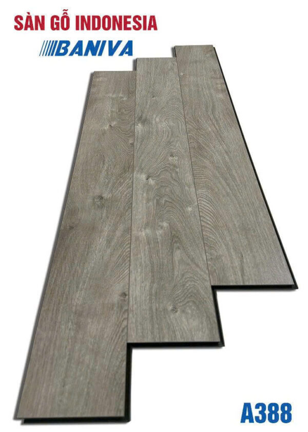 Sàn Gỗ Indonesia HDF cốt xanh Baniva A388