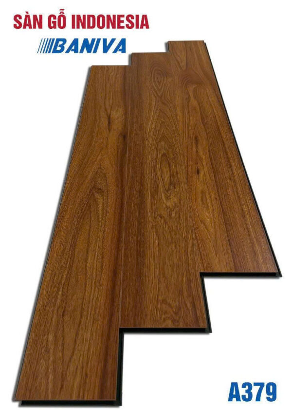 Sàn Gỗ Indonesia HDF cốt xanh Baniva A379
