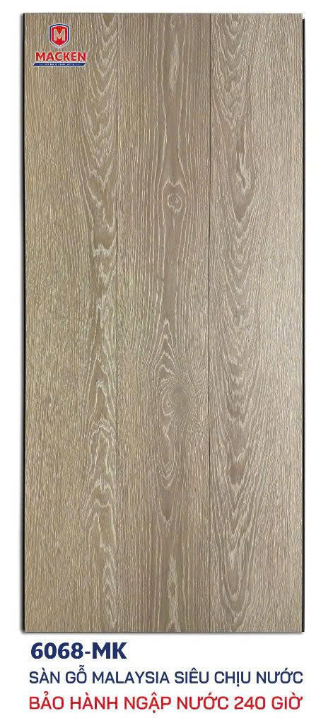Sàn Gỗ Malaysia HDF cốt nâu Macken 6068-MK
